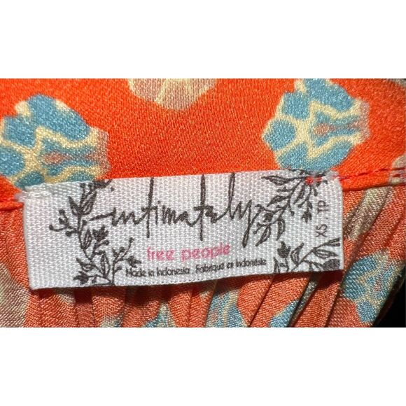 Free People Orange Intimately Romper Lounge Piece - Picture 8 of 9